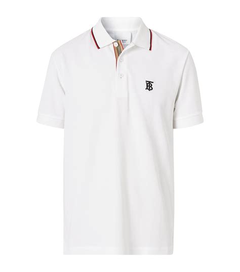 burberry white polo shirt.